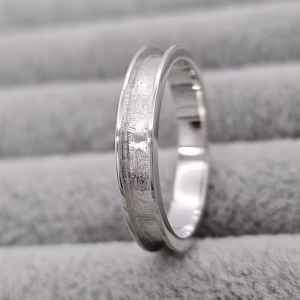 Ladies Silver Full Channel Ring